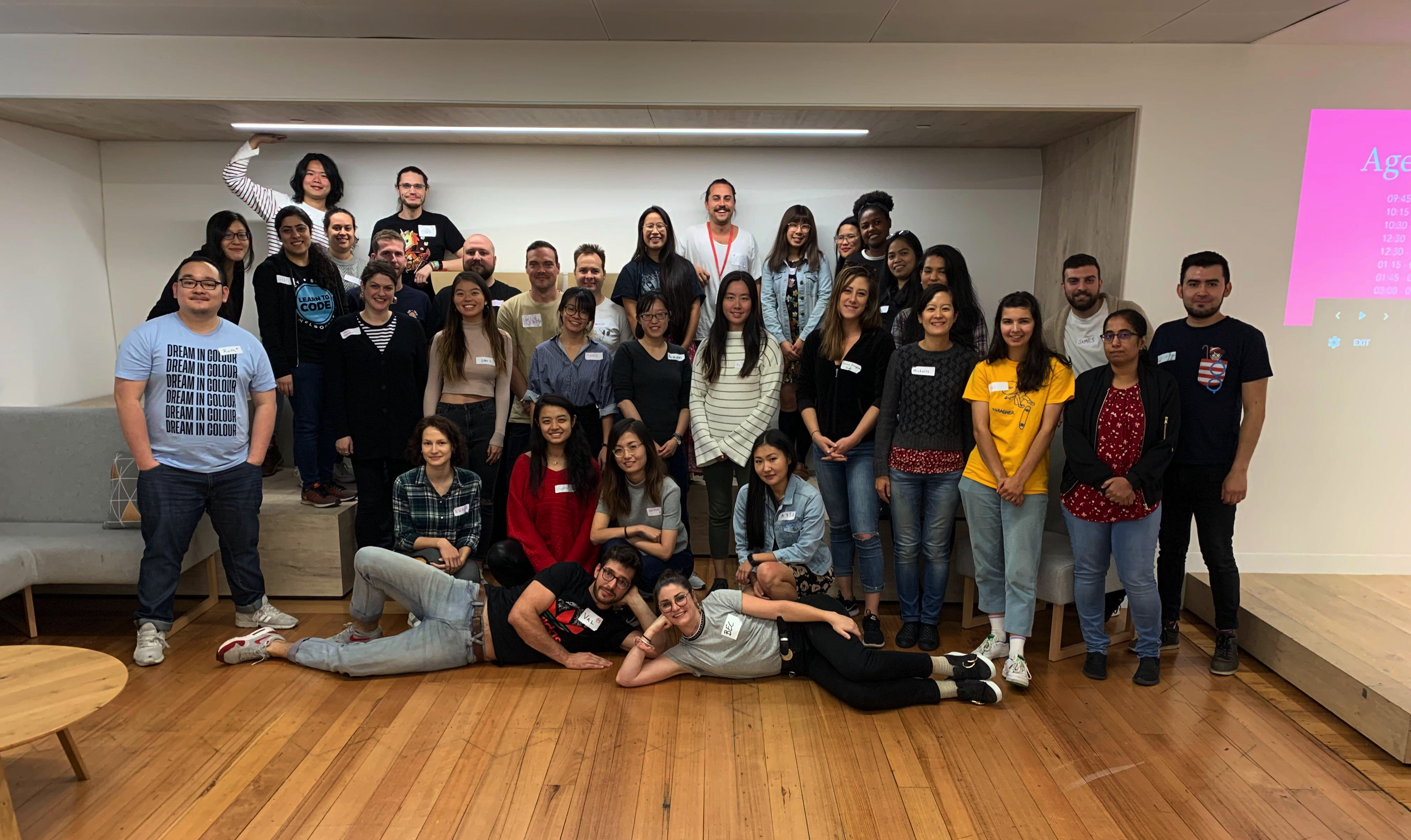 Group photo of Melbourne attendees